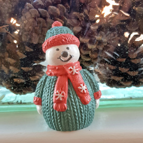 Christmas Snowman Hand-Painted V1