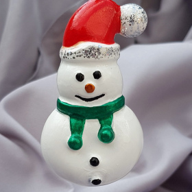 Christmas Tree Decoration Snowman Handmade & Hand-Painted