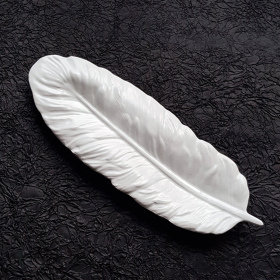 Feather Trinket Bowl V1 White