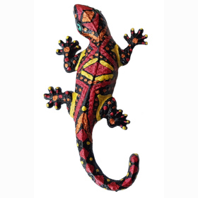 Large Lizard Red Yellow V3 Up Hanging